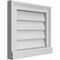 Ekena Millwork Vertical Surface Mount PVC Gable Vent w/ 2"W x 2"H , Brickmould Sill Frame, 16"W x 14"H GVPVE16X1403SN - alternate 2